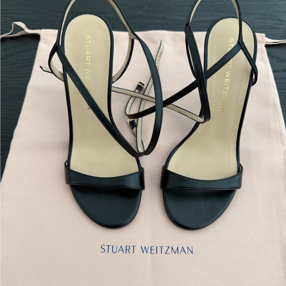 Stuart Weitzman Black Strappy Heels‎ - Picture 2 of 14